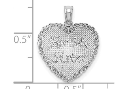 14k White Gold Pendants Style K5207W - Classique Jewelry Inc.