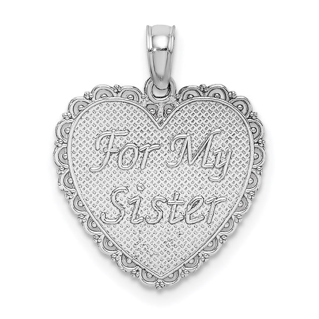 14k White Gold Pendants Style K5207W - Classique Jewelry Inc.