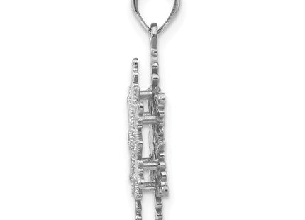 14k White Gold Pendants Style K5229 - Classique Jewelry Inc.