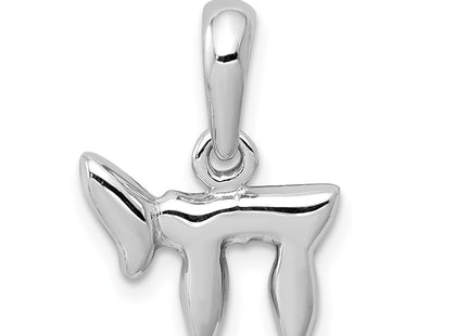 14K white gold pendant
