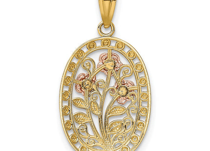 14k Two-tone Pendants Style K5310 - Classique Jewelry Inc.