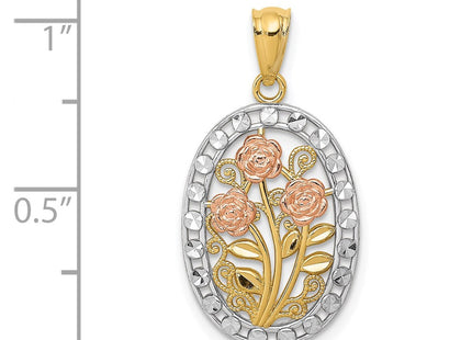 14k Two-tone Pendants Style K5310 - Classique Jewelry Inc.