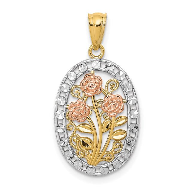 14k Two-tone Pendants Style K5310 - Classique Jewelry Inc.