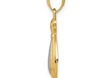 14k Two-tone Pendants Style K5320 - Classique Jewelry Inc.