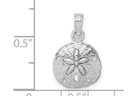 14K white gold pendant, further view