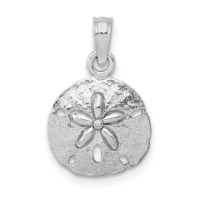 14K white gold pendant