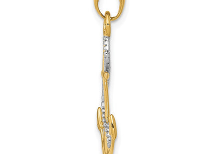 14k Two-tone Pendants Style K5396 - Classique Jewelry Inc.