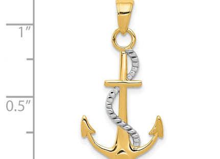 14k Two-tone Pendants Style K5396 - Classique Jewelry Inc.