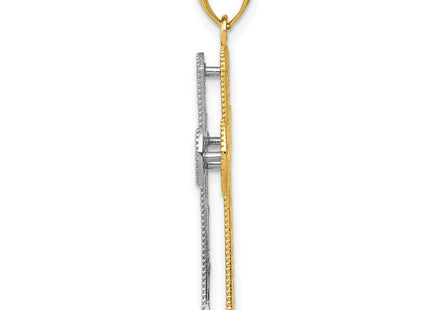 14k Two-tone Pendants Style K5445 - Classique Jewelry Inc.