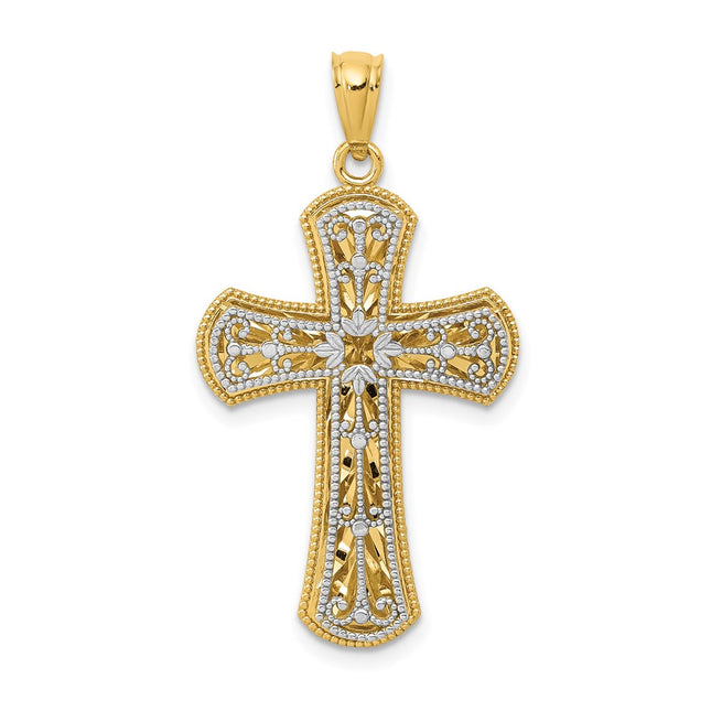 14k Two-tone Pendants Style K5445 - Classique Jewelry Inc.