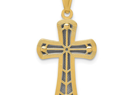 14k Yellow & Rhodium Pendants Style K5446 - Classique Jewelry Inc.