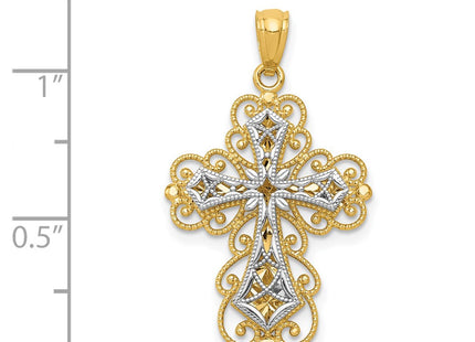 14k Two-tone Pendants Style K5454 - Classique Jewelry Inc.