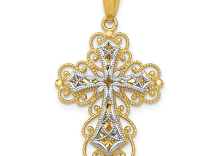 14k Two-tone Pendants Style K5454 - Classique Jewelry Inc.