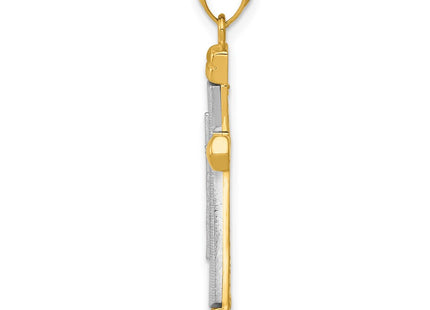 14k Two-tone Pendants Style K5465 - Classique Jewelry Inc.