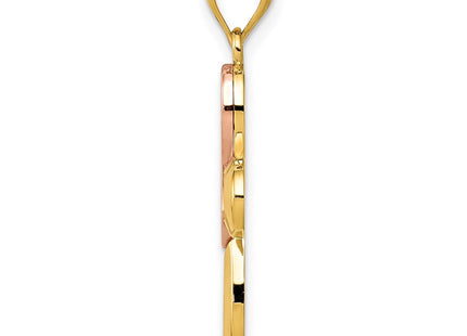 14k Two-tone Pendants Style K5477 - Classique Jewelry Inc.