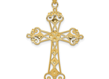 14k Yellow & Rhodium Pendants Style K5501 - Classique Jewelry Inc.