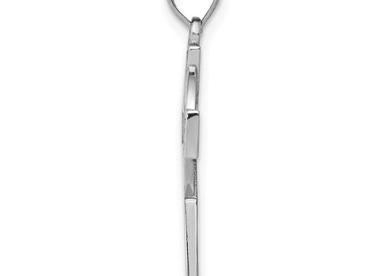 14k White Gold Celtic Cross Pendant (Style K5516)