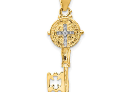 14k Yellow & Rhodium Pendants Style K5532 - Classique Jewelry Inc.