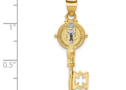 14k Yellow & Rhodium Pendants Style K5532 - Classique Jewelry Inc.