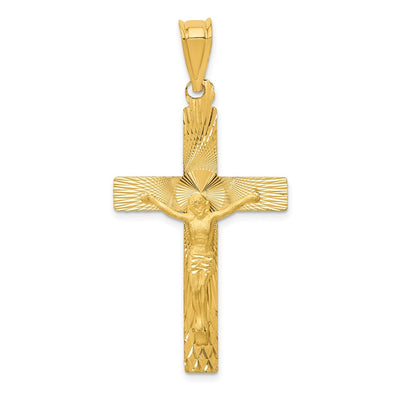 14K gold crucifix pendant