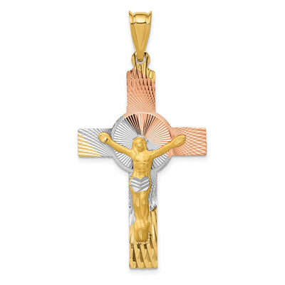 14K gold crucifix pendant