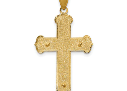 14k Polished Crucifix Pendant, 39 x 20mm