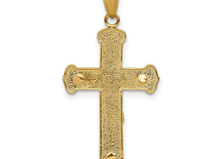 14K gold crucifix pendant, further view