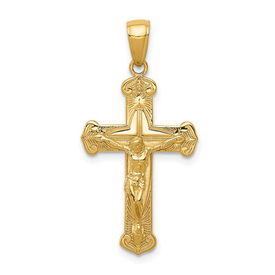 14K gold crucifix pendant
