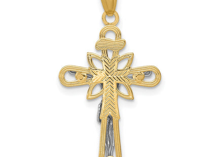 14k Two-tone Pendants Style K5575 - Classique Jewelry Inc.