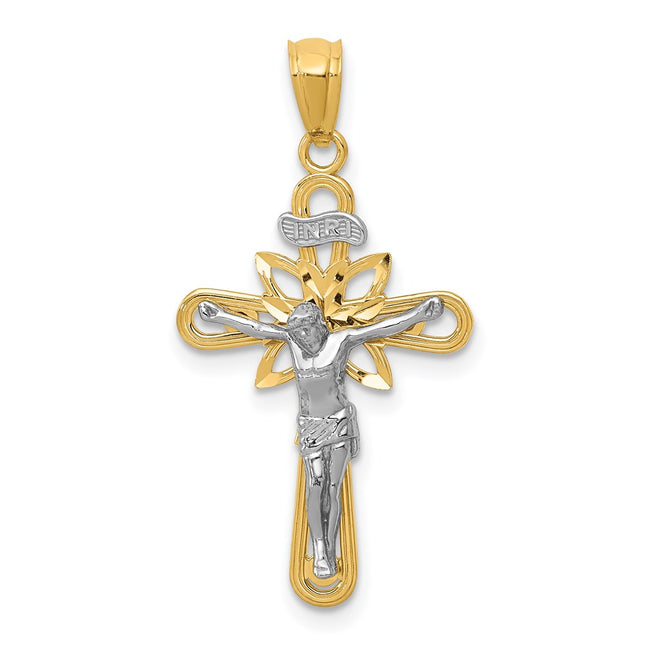 14k Two-tone Pendants Style K5575 - Classique Jewelry Inc.