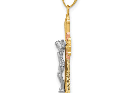14k Tri-Color Pendants Style K5576 - Classique Jewelry Inc.