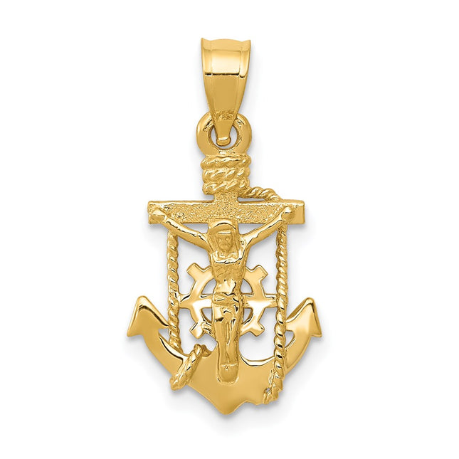 14k Yellow Gold Pendants Style K5578 - Classique Jewelry Inc.
