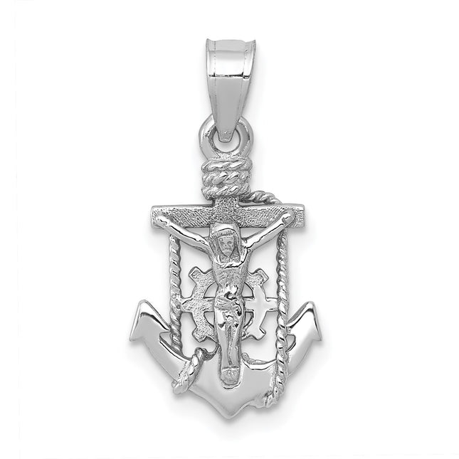 14k White Gold Pendants Style K5579 - Classique Jewelry Inc.