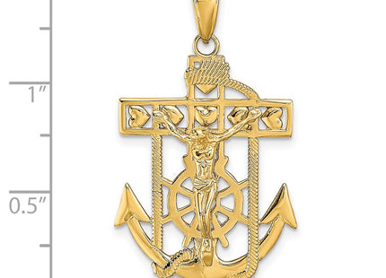 14k Yellow Gold Pendants Style K5580 - Classique Jewelry Inc.