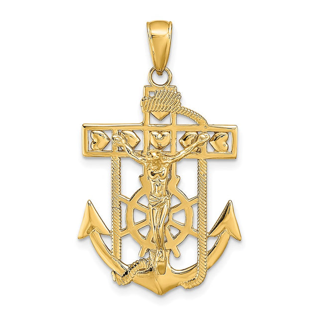 14k Yellow Gold Pendants Style K5580 - Classique Jewelry Inc.