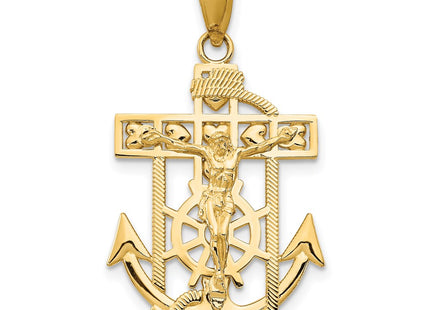 14k Yellow Gold Pendants Style K5581 - Classique Jewelry Inc.