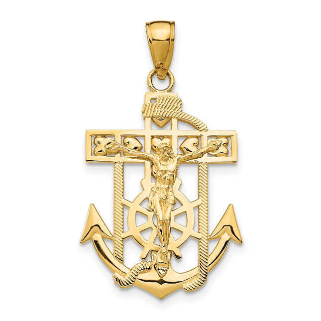 14k Yellow Gold Pendants Style K5581 - Classique Jewelry Inc.