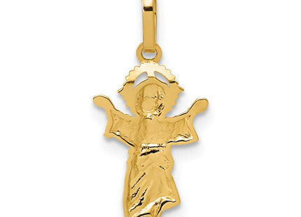14k Yellow & Rhodium Pendants Style K5583 - Classique Jewelry Inc.