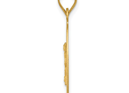 14k Yellow & Rhodium Pendants Style K5614 - Classique Jewelry Inc.