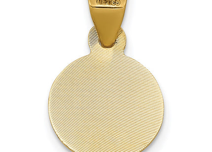 14k Yellow & Rhodium Pendants Style K5627 - Classique Jewelry Inc.