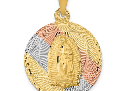 14K gold circle pendant