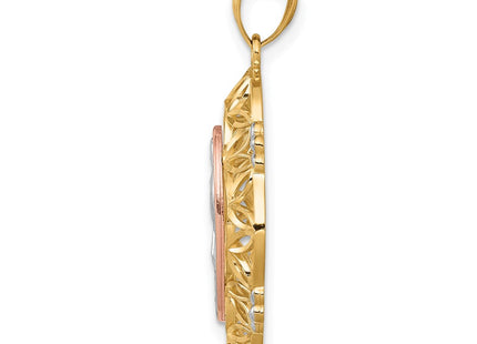 14k Two-tone Pendants Style K5646 - Classique Jewelry Inc.