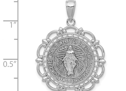 14k White Gold Pendants Style K5653W - Classique Jewelry Inc.