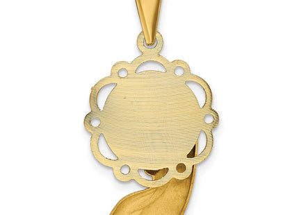 14K gold pendant, another view