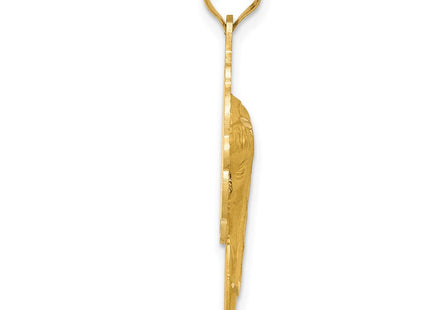 14k Satin and Polished Mary Pendant (Style K5655)