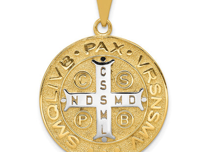 14K gold circle pendant, another view