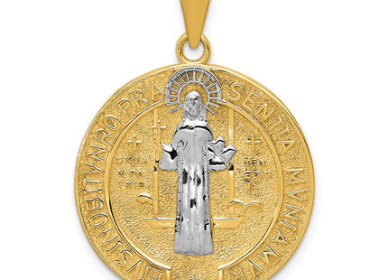 14K gold circle pendant