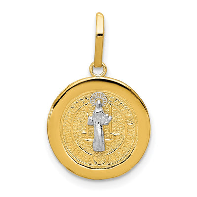 14K gold circle pendant