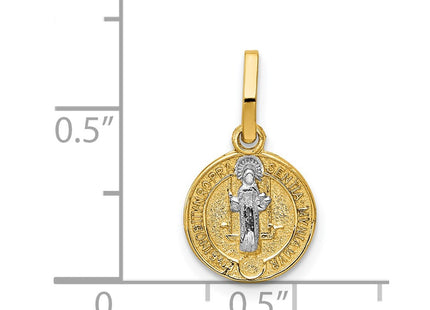 14k Yellow & Rhodium Pendants Style K5661 - Classique Jewelry Inc.