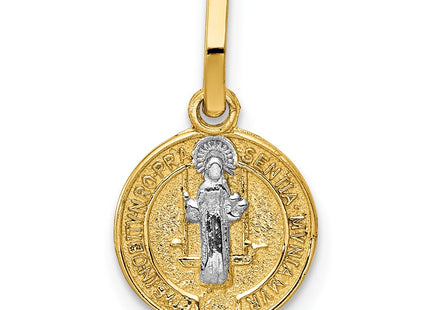 14k Yellow & Rhodium Pendants Style K5661 - Classique Jewelry Inc.